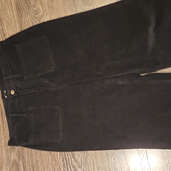 NWOT! J CREW CORDUROY SAILOR HIGH RISE SLIM WIDE LEG PANTS, BLACK, 8 (29) - Picture 4 of 10